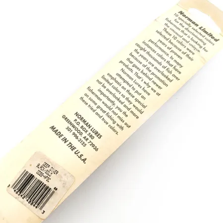 Norman DD22, 1oz Black/gold fishing lure #19693