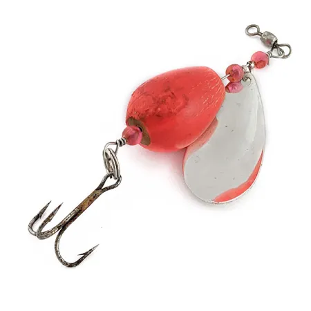 Vintage Other Steelhead Bob , 1/3oz nickel/red spinning lure #19695