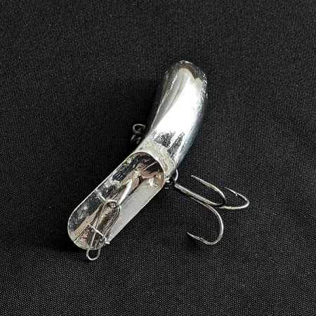 Vintage Luhr Jensen Fire Plug, 3/16oz Silver fishing lure #19699