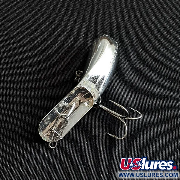 Vintage   Luhr Jensen Fire Plug, 3/16oz Silver fishing lure #19699