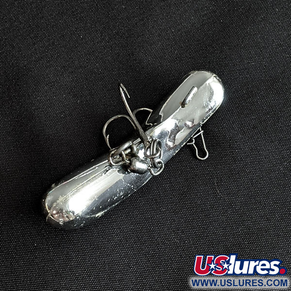 Vintage   Luhr Jensen Fire Plug, 3/16oz Silver fishing lure #19699