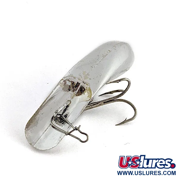 Vintage   Luhr Jensen Fire Plug, 3/16oz Silver fishing lure #19699