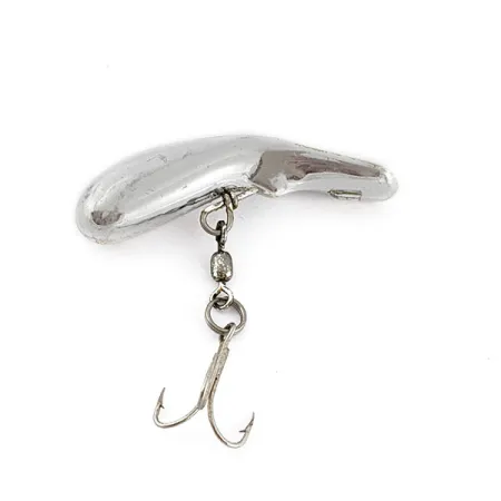 Vintage Luhr Jensen Fire Plug, 3/16oz Silver fishing lure #19699