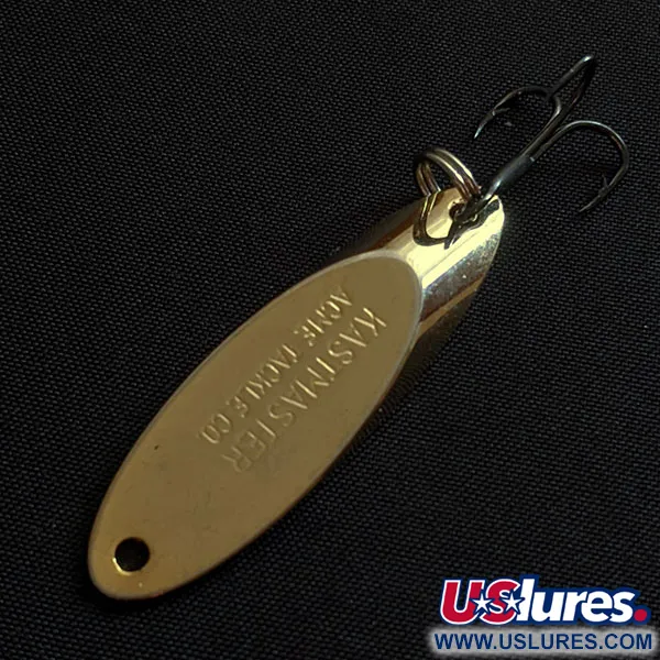 Vintage Acme Kastmaster, 1/4oz gold fishing spoon #19701