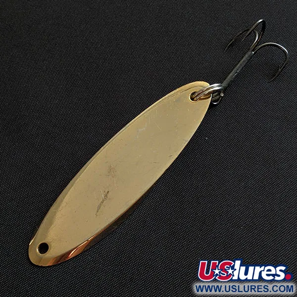 Vintage Acme Kastmaster, 1oz gold fishing spoon #19702