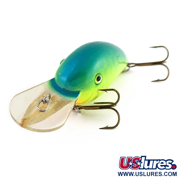 Vintage   Strike King 4XD, 1/3oz Green Back/Chart fishing lure #19703