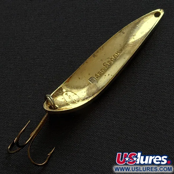 Vintage Acme Fiord Spoon, 2/5oz gold fishing spoon #19716