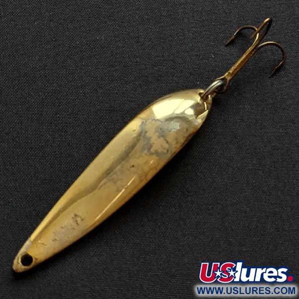 Vintage Acme Fiord Spoon, 2/5oz gold fishing spoon #19716