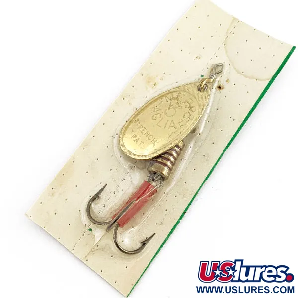   Mepps Aglia 3 (1980s), 1/4oz gold spinning lure #19740