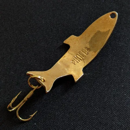 Vintage Acme Phoebe, 3/16oz gold fishing spoon #19743