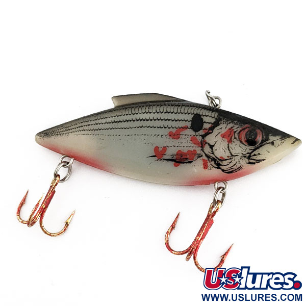 Vintage Bill Lewis Rat-L-Trap, 1/2oz Bleeding Shiner fishing lure