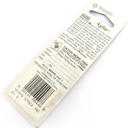 Mepps Aglia 3, 1/4oz silver spinning lure #19756