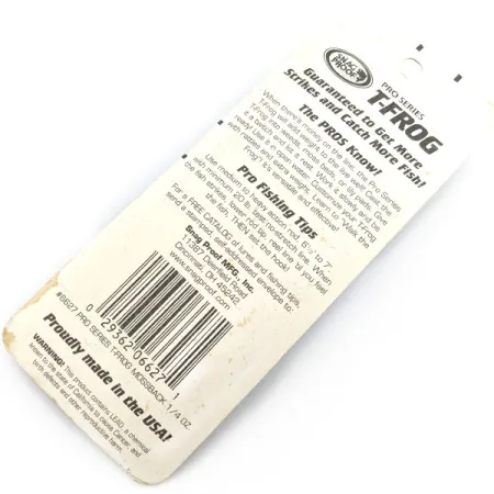 Snag Proof Pro series T-Frog, 1/4oz fishing lure #19757