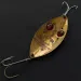 Vintage  Hofschneider Red Eye Wiggler, 1oz brass/red eyes fishing spoon #19767
