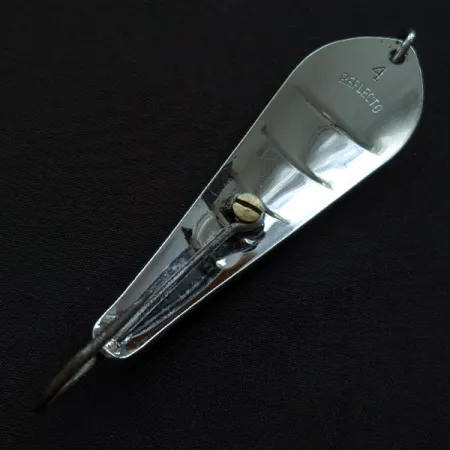 Vintage Luhr Jensen Reflecto Spoon #4, 3/5oz nickel fishing spoon #19770