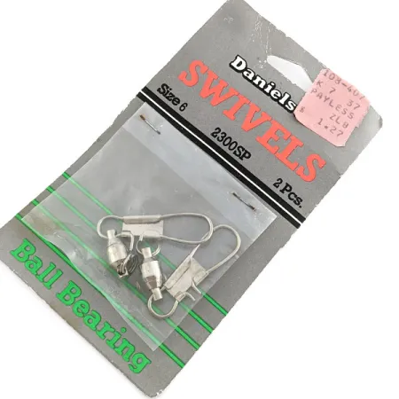 Danielson  Swivels #6 , nickel fishing #19775
