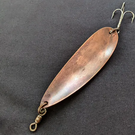 Vintage Gibbs Toronto Wobbler #4, 1oz nickel/copper fishing spoon #19777