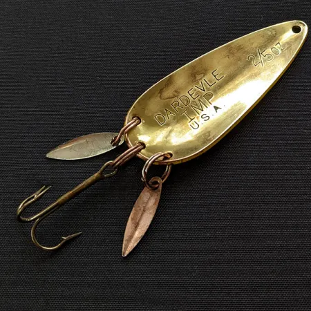 Vintage Eppinger Dardevle Imp Klicker, 2/5oz Five of Diamonds fishing spoon #19780