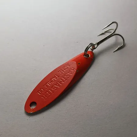 Vintage Acme Kastmaster, 1/8oz nickel/red fishing spoon #19785