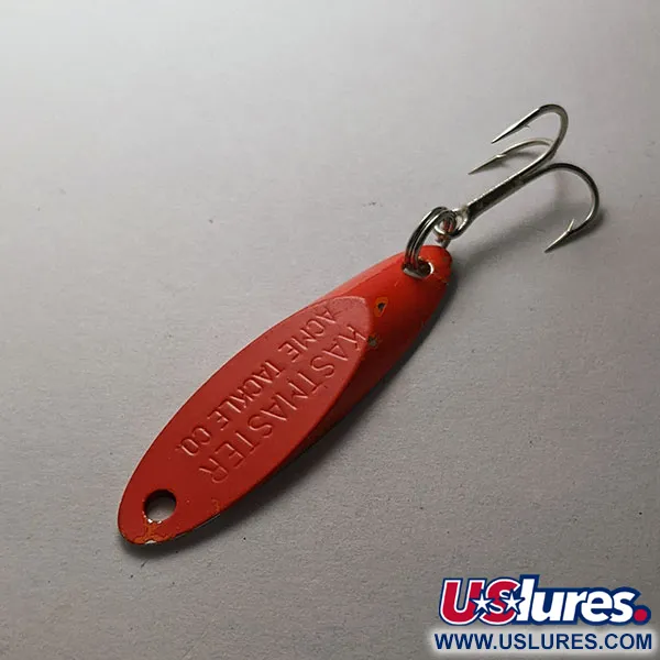 Vintage Acme Kastmaster, 1/8oz nickel/red fishing spoon #19785