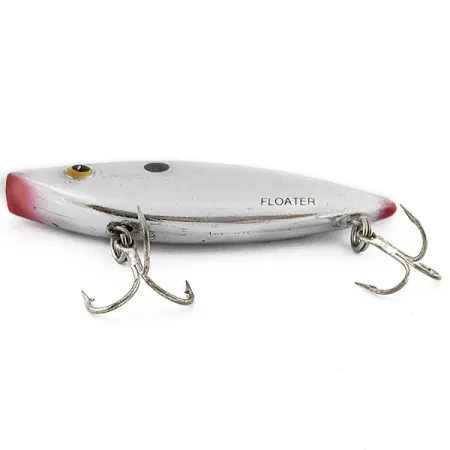 Vintage Bill Lewis Rat-L-Trap Floater, 1/3oz  Chrome Black fishing lure #19793