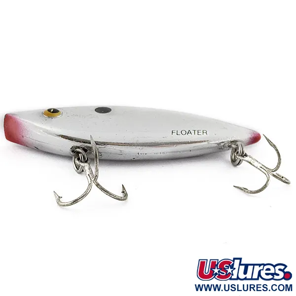 Vintage   Bill Lewis Rat-L-Trap Floater, 1/3oz  Chrome Black fishing lure #19793