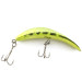 Vintage  Yakima Bait FlatFish T55, 1oz сhartreuse UV fishing lure #19794