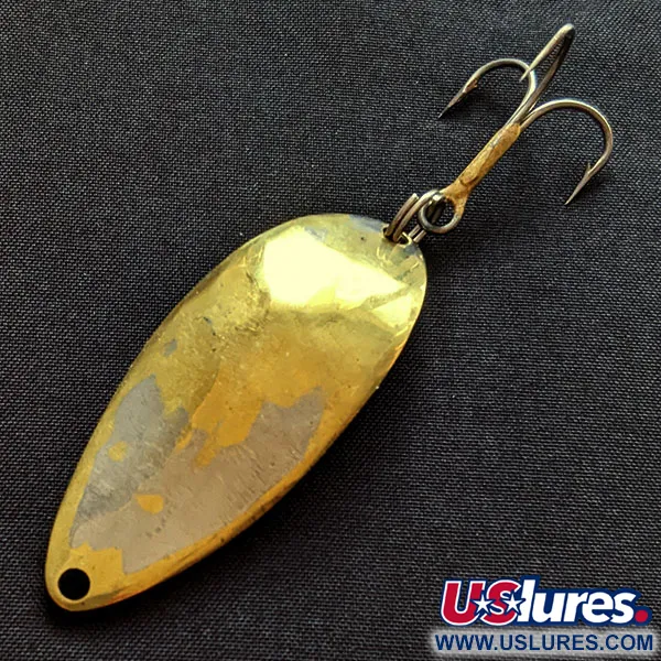 Vintage  Seneca Little Cleo (Hula Girl), 2/3oz gold/nickel fishing spoon #19818