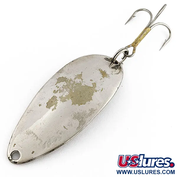 Vintage  Seneca Little Cleo (Hula Girl), 1/2oz nickel/brass fishing spoon #19819