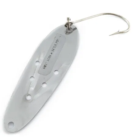 Vintage Heddon Sculpin, 3/16oz nickel/blue/yellow fishing spoon #19828