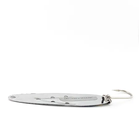 Vintage Heddon Sculpin, 3/16oz nickel/blue/yellow fishing spoon #19828