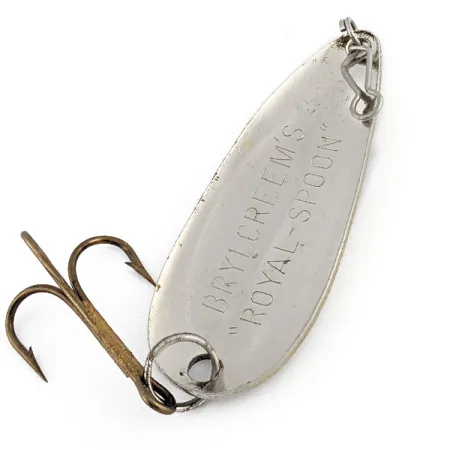 Vintage Other Brylcreem Royal Spoon, 3/16oz nickel fishing spoon #19829
