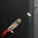 Vintage   Heddon King Stanley, 3/4oz nickel/red fishing spoon #19842