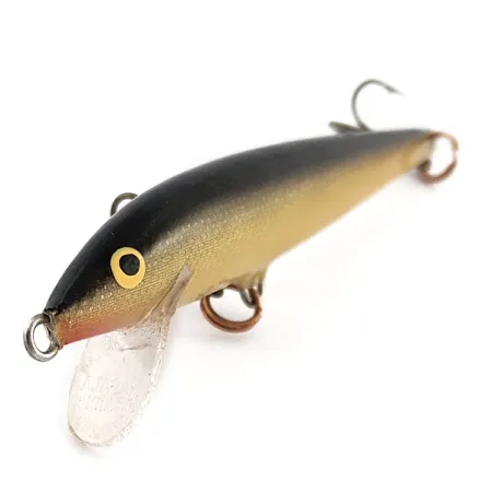 Vintage Rapala Original Floater F9, 1/8oz G (Gold) fishing lure #19844