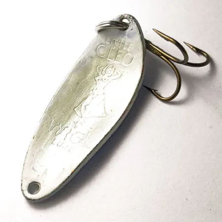 Vintage Seneca Little Cleo (Hula Girl), 1/3oz blue/white fishing spoon #19861