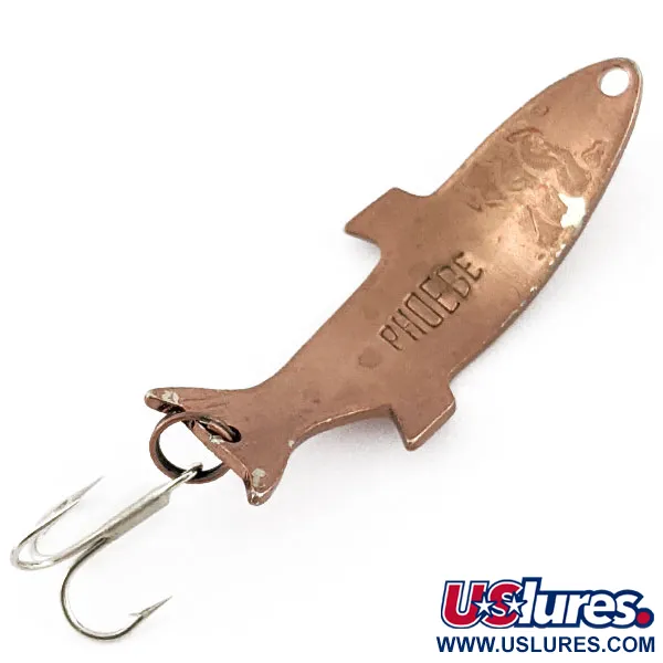 Vintage   Acme Phoebe, 3/16oz copper fishing spoon #19866