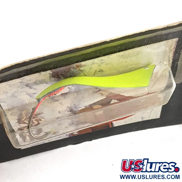 Other G.W's ice fishing Lures 2-AW, 3/16oz chartreuse/white fishing spoon #19868