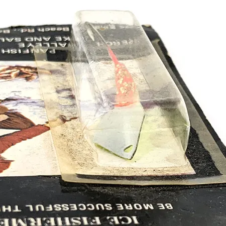 Other G.W's ice fishing Lures 2-AW, 3/16oz chartreuse/white fishing spoon #19868