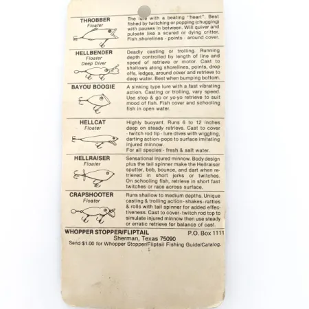Whopper Stopper Bayou Boogie, 1/4oz Barfish fishing lure #19873