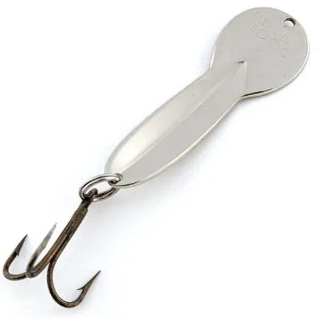 Vintage Glen Evans Loco 3, 3/5oz nickel fishing spoon #19874