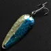 Vintage  Eppinger Dardevle Imp, 2/5oz nickel/blue fishing spoon #19882