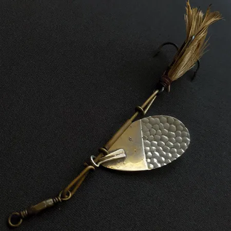 Vintage W.T. J. Lowe spinner #4 (1890s), 1/4oz silver spinning lure #19886