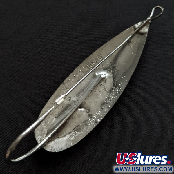 Vintage   Johnson Silver Minnow, 3/4oz nickel fishing spoon #19887