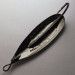 Vintage   Johnson Silver Minnow, 1/4oz black fishing spoon #19891