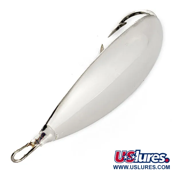 Vintage   Johnson Silver Minnow, 3/4oz nickel fishing spoon #19892