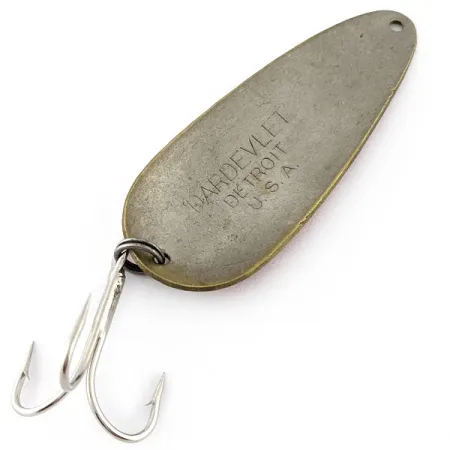 Vintage Eppinger Dardevle Dardevlet, 2/3oz red/brass/nickel fishing spoon #19896
