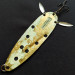 Vintage   Heddon Sculpin, 2/3oz yellow UV Glow fishing spoon #19902