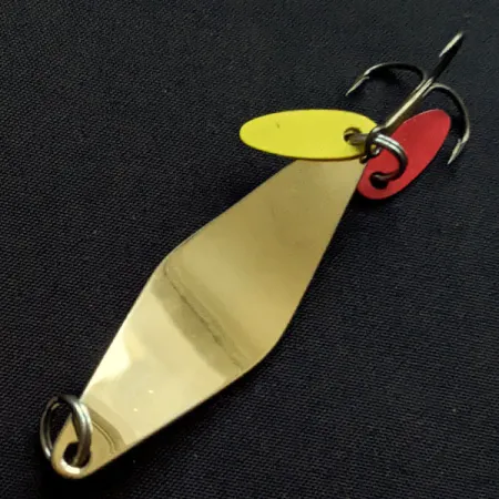Vintage Bay de Noc Do-Jigger #3, 1/3oz gold/green fishing spoon #19904