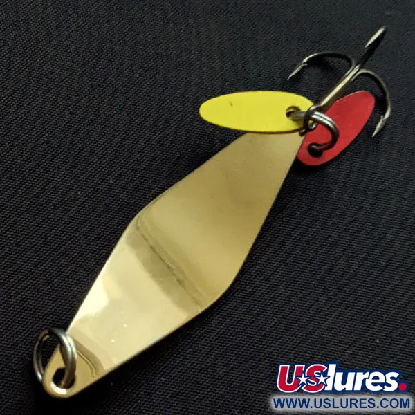 Vintage Bay de Noc Do-Jigger #3, 1/3oz gold/green fishing spoon #19904