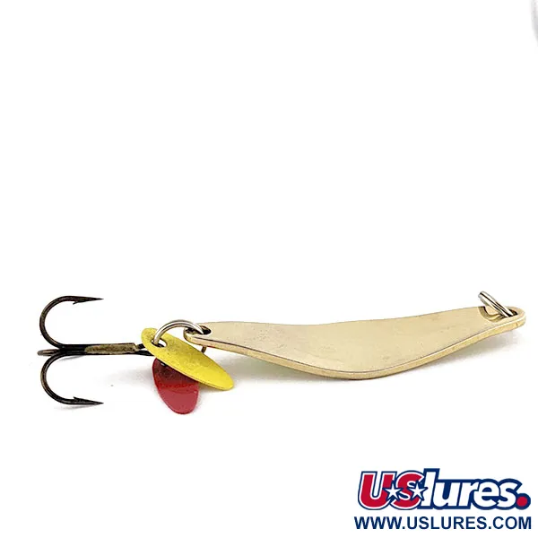 Vintage Bay de Noc Do-Jigger #3, 1/3oz gold/green fishing spoon #19904